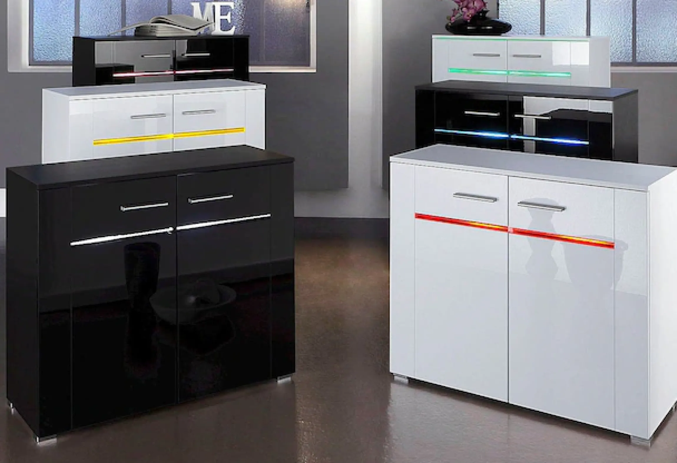 Höltkemeyer Sideboard »Flame« Breite 90 cm