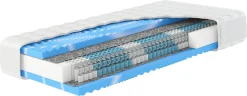 Hn8 Schlafsysteme Taschenfederkernmatratze »Premium-Taschenfederkern-Matratze XXL Gelstar T-1000, 25cm Komforthöhe« 25 cm hoch Raumgewicht: 40 kg/m³ 1-tlg., 1 Stk. tlg. Körperunterstützung durch Geltouch Auflage, 90x200 cm & weitere Größen