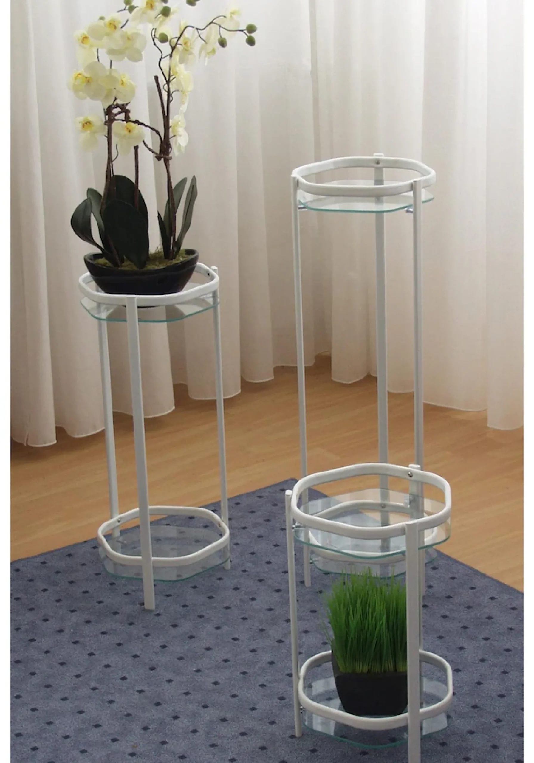 HOFMANN LIVING AND MORE Beistelltisch mit 2 Sicherheitsglasplatten