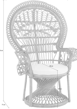 HOFMANN LIVING AND MORE Rattanstuhl () mit Kissenauflage