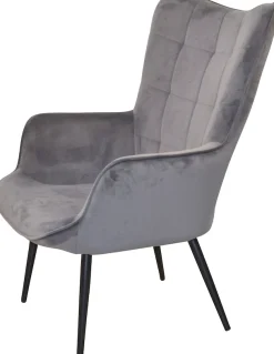 HOFMANN LIVING AND MORE Sessel »Jaro« Polstersessel mit Beinen aus Stahlrohr, schwarz lackiert
