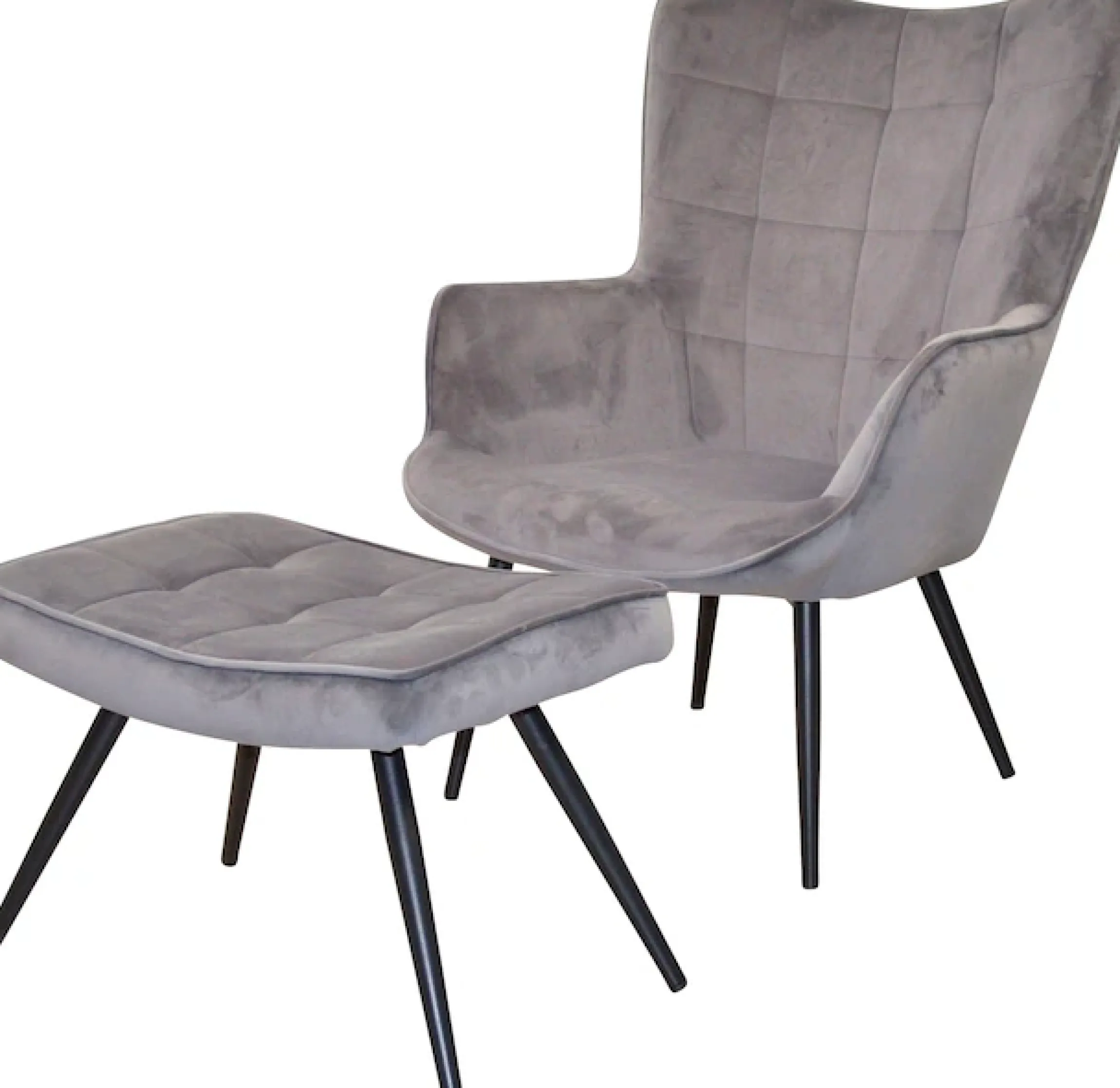 HOFMANN LIVING AND MORE Sessel »Jaro« Polstersessel mit Beinen aus Stahlrohr, schwarz lackiert