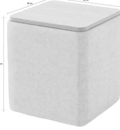 Home affaire Ablagetisch »Kyro, Stauraum mit Tischplatte Eiche, Breite 40 cm« Stylisch, handlich und praktisch für dein Schlafzimmer
