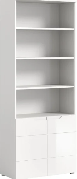 Home affaire Aktenschrank »CAPRI, 2 Türen inkl. eingefasster Griffmulde, 5 Einlegeböden« Mehrzweckschrank, Aktenregal, Regal, Stauraumregal, Universalschrank