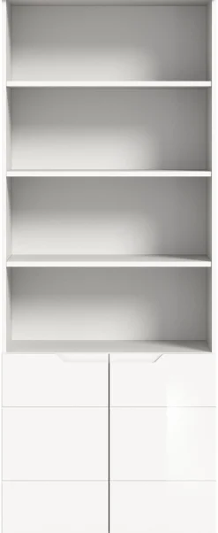 Home affaire Aktenschrank »CAPRI, 2 Türen inkl. eingefasster Griffmulde, 5 Einlegeböden« Mehrzweckschrank, Aktenregal, Regal, Stauraumregal, Universalschrank