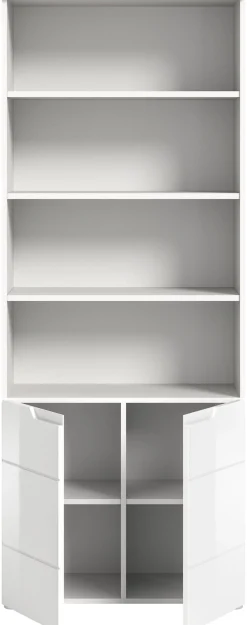 Home affaire Aktenschrank »CAPRI, 2 Türen inkl. eingefasster Griffmulde, 5 Einlegeböden« Mehrzweckschrank, Aktenregal, Regal, Stauraumregal, Universalschrank