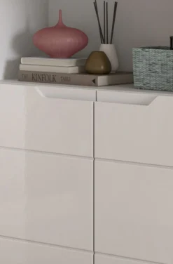 Home affaire Aktenschrank »CAPRI, 2 Türen inkl. eingefasster Griffmulde, 5 Einlegeböden« Mehrzweckschrank, Aktenregal, Regal, Stauraumregal, Universalschrank