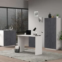 Home affaire Aktenschrank »Coro, Mehrzweckschrank, Büroschrank mit 2 Türen« & verstellbare Einlegeböden, Höhe 86 oder 166 cm, Made in Italy