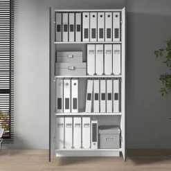 Home affaire Aktenschrank »Coro, Mehrzweckschrank, Büroschrank mit 2 Türen« & verstellbare Einlegeböden, Höhe 86 oder 166 cm, Made in Italy
