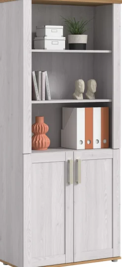 Home affaire Aktenschrank »COSENZA, Höhe, 193 cm, 2 Türen, 5 Fächer, 4 Fachböden« in Landhausoptik, mit weiteren Artikel der Serie kombinierbar,Büroschrank, Regal, Mehrzweckschrank, Universalschrank, Regal