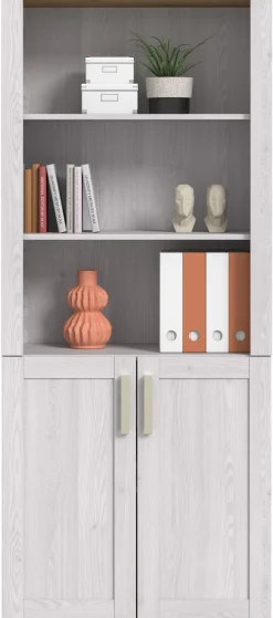 Home affaire Aktenschrank »COSENZA, Höhe, 193 cm, 2 Türen, 5 Fächer, 4 Fachböden« in Landhausoptik, mit weiteren Artikel der Serie kombinierbar,Büroschrank, Regal, Mehrzweckschrank, Universalschrank, Regal