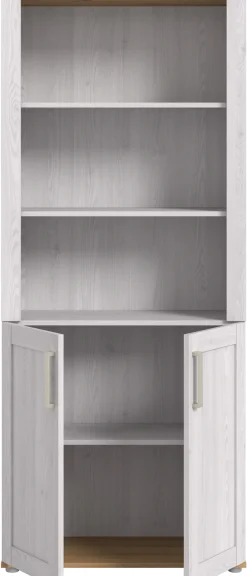 Home affaire Aktenschrank »COSENZA, Höhe, 193 cm, 2 Türen, 5 Fächer, 4 Fachböden« in Landhausoptik, mit weiteren Artikel der Serie kombinierbar,Büroschrank, Regal, Mehrzweckschrank, Universalschrank, Regal