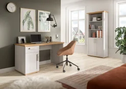 Home affaire Aktenschrank »COSENZA, Höhe, 193 cm, 2 Türen, 5 Fächer, 4 Fachböden« in Landhausoptik, mit weiteren Artikel der Serie kombinierbar,Büroschrank, Regal, Mehrzweckschrank, Universalschrank, Regal