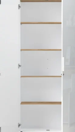 Home affaire Aktenschrank »Easy B/H 81/193 cm, Büroschrank, Mehrzweckschrank mit 2 Türen« abschließbar, 4 Böden, Metallgriffe, Top 38 mm stark
