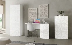 Home affaire Aktenschrank »Prisma, Breite 63 cm, Höhe 114 cm, 2 Türen (2 Einlegeböden)« Büroschrank, Mehrzweckschrank, Front mit Siebdruck