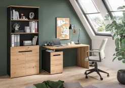 Home affaire Aktenschrank »REHAT, Büroschrank« bietet viel Stauraum für ca. 35 Aktenordner,5 Fächer, 3 feste & 1 variabler Boden, Höhe: 190cm, Breite: 80cm