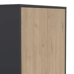 Home affaire Aktenschrank »Sign Aktenregal, Bücherregal, Standregal,« Merkzweckschrank, 2 Fächer, 4 Einlegeböden, Breite/Höhe 80/200 cm
