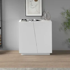 Home affaire Aktenschrank »Vega, Mehrzweckschrank, Büroschrank, mit 2 Türen« & verstellbaren Einlegeböden, Höhe 86 cm, Made in Italy