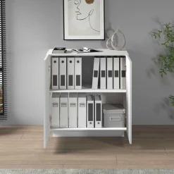 Home affaire Aktenschrank »Vega, Mehrzweckschrank, Büroschrank, mit 2 Türen« & verstellbaren Einlegeböden, Höhe 86 cm, Made in Italy