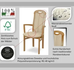 Home affaire Armlehnstuhl »ALEX, Stuhl,Armlehnstuhl« () Stuhl, Armlehnstuhl, Ausführung mit und ohne wasserabweisender Stoff