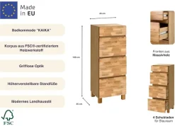 Home affaire Badkommode »Kaika« Breite 40 cm
