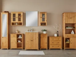 Home affaire Badkommode »Vili« Badezimmerschrank, Unterschrank, 4 Schubladen, aus Massivholz
