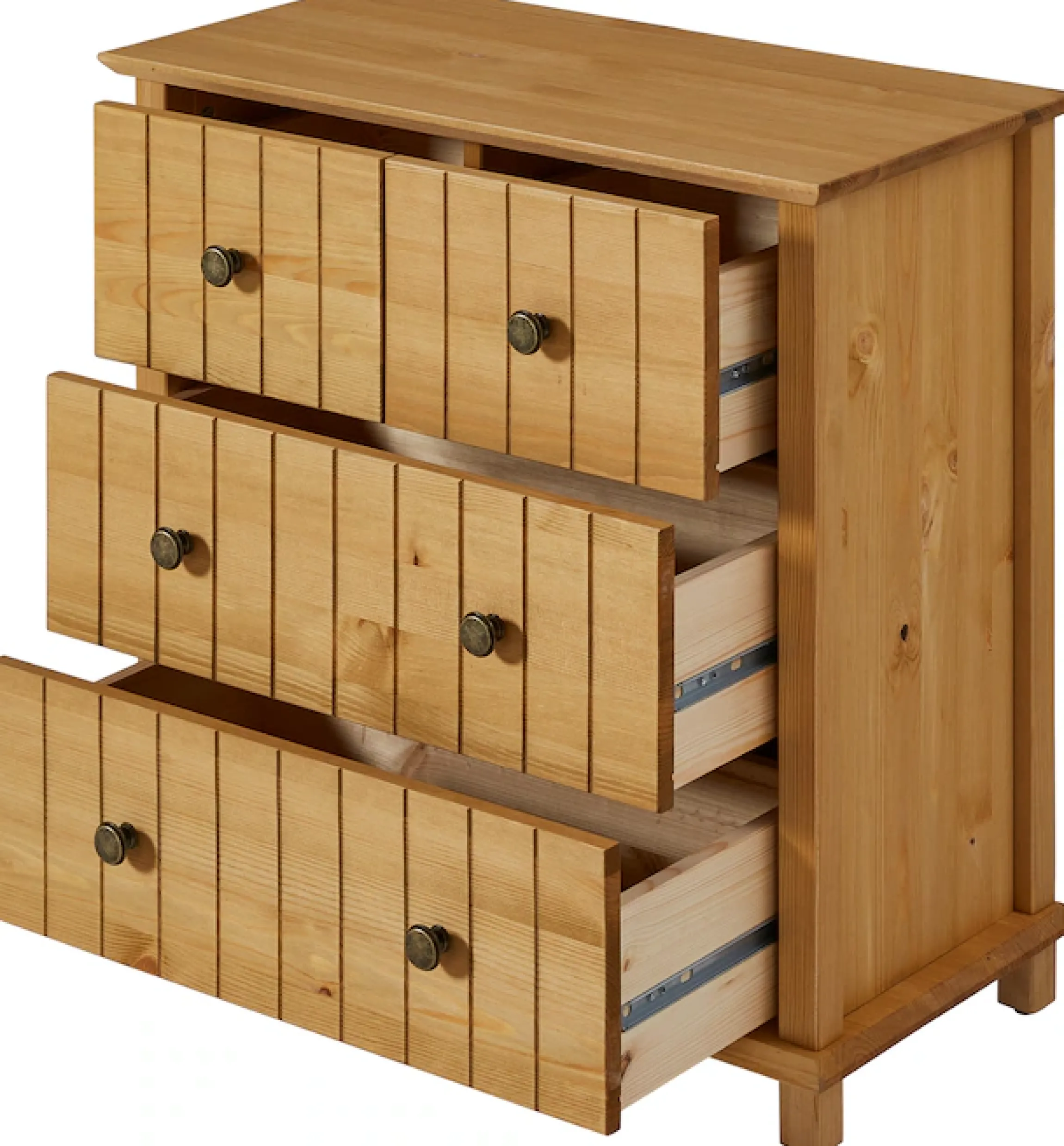 Home affaire Badkommode »Vili« Badezimmerschrank, Unterschrank, 4 Schubladen, aus Massivholz