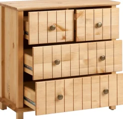 Home affaire Badkommode »Vili« Badezimmerschrank, Unterschrank, 4 Schubladen, aus Massivholz