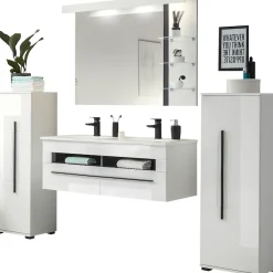 Home affaire Badmöbel-Set »Cantara, Bad im modernen Design, 4-teiliges Badezimmer« Set, 4 Stk. tlg.