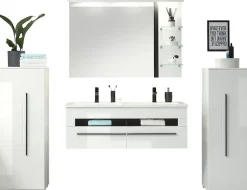 Home affaire Badmöbel-Set »Cantara, Bad im modernen Design, 4-teiliges Badezimmer« Set, 4 Stk. tlg.