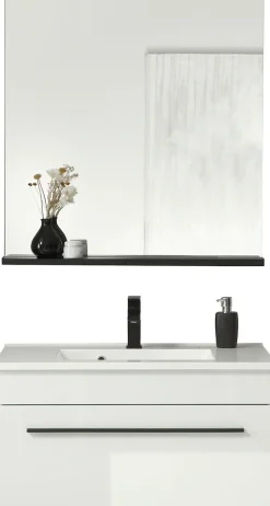 Home affaire Badmöbel-Set »Cantara, Bad im modernen Design, 2-teiliges Badezimmer« Set, 2 Stk. tlg.