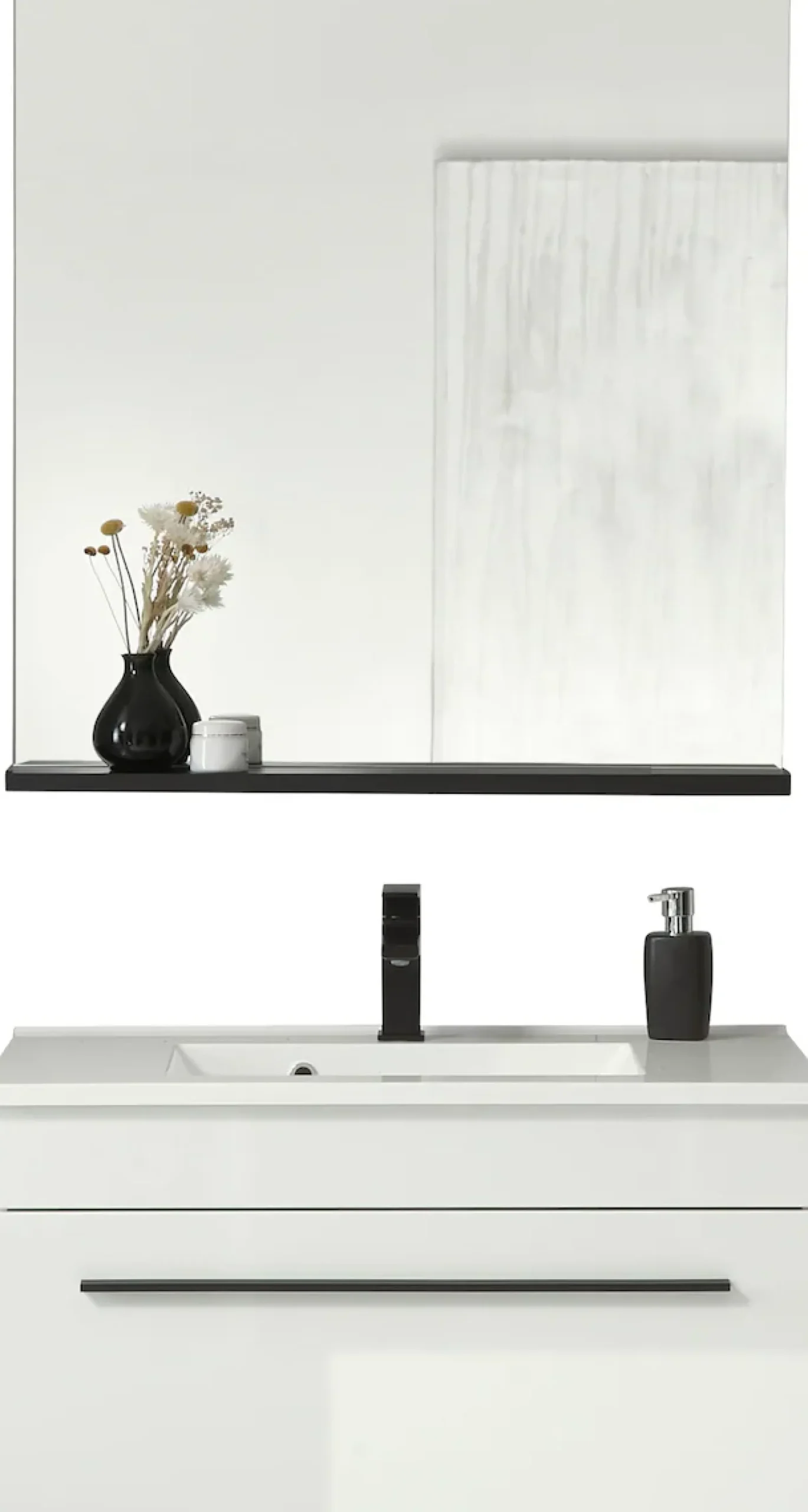 Home affaire Badmöbel-Set »Cantara, Bad im modernen Design, 2-teiliges Badezimmer« Set, 2 Stk. tlg.