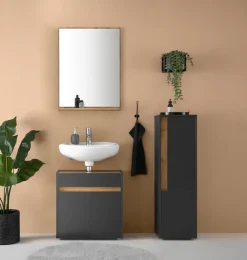 Home affaire Badmöbel-Set »CITY/ GIRON, Bad im zeitlosen Design, 3-teiliges Badezimmer« Set, 3 Stk. tlg.