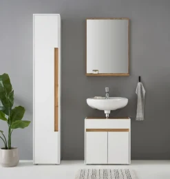 Home affaire Badmöbel-Set »CITY/ GIRON, Bad im zeitlosen Design, 3-teiliges Badezimmer« Set, 3 Stk. tlg.