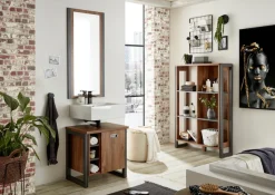 Home affaire Badmöbel-Set »Detroit, Bad im Industrialdesign, 3-teiliges Badezimmer« Set, 3 Stk. tlg.