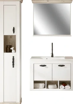 Home affaire Badmöbel-Set »Florenz, Bad im Landhausstil, 3-teiliges Badezimmer« 3 Stk. tlg.