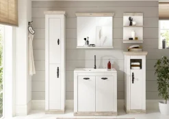 Home affaire Badmöbel-Set »Florenz, Bad im Landhausstil, 5-teiliges Badezimmer« 5 Stk. tlg.