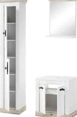 Home affaire Badmöbel-Set »Florenz, Bad im Landhausstil, 3-teiliges Badezimmer« 3 Stk. tlg.