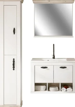 Home affaire Badmöbel-Set »Florenz, Bad im Landhausstil, 3-teiliges Badezimmer« 3 Stk. tlg.