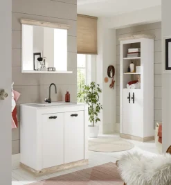 Home affaire Badmöbel-Set »Florenz, Bad im Landhausstil, 3-teiliges Badezimmer« 3 Stk. tlg.