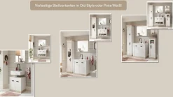 Home affaire Badmöbel-Set »Florenz, Bad im Landhausstil, 2-teiliges Badezimmer« 2 Stk. tlg.