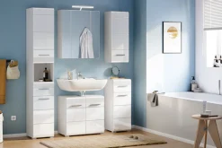 Home affaire Badmöbel-Set »Malmö, 2 teilig, inklusive LED Beleuchtung, bestehend aus:« 2 Stk. tlg.