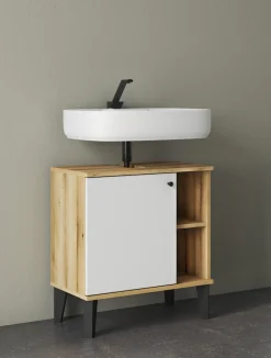 Home affaire Badmöbel-Set »OSLO, Bad im skandinavischen Design, 5-teiliges Badezimmer« Set, 5 Stk. tlg.