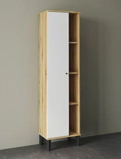 Home affaire Badmöbel-Set »OSLO, Bad im skandinavischen Design, 5-teiliges Badezimmer« Set, 5 Stk. tlg.