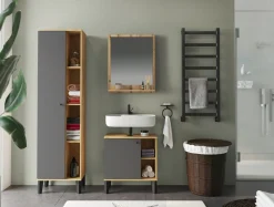 Home affaire Badmöbel-Set »OSLO, Bad im skandinavischen Design« Set, 3 Stk. tlg.