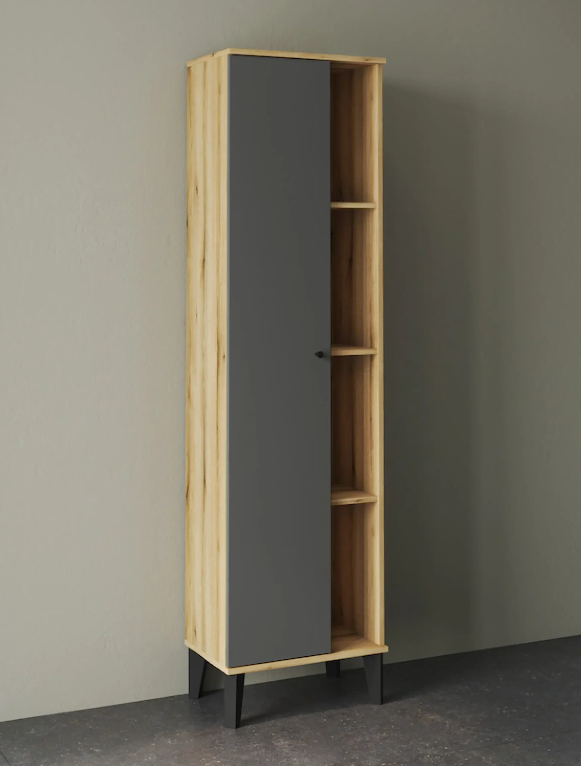 Home affaire Badmöbel-Set »OSLO, Bad im skandinavischen Design, 5-teiliges Badezimmer« Set, 3 Stk. tlg.