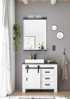 Home affaire Badmöbel-Set »SHERWOOD, Bad im modernen Design, 2-teiliges Badezimmer« 2 Stk. tlg.