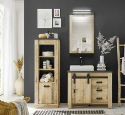 Home affaire Badmöbel-Set »SHERWOOD, Bad im modernen Design, 3-teiliges Badezimmer« 3 Stk. tlg.