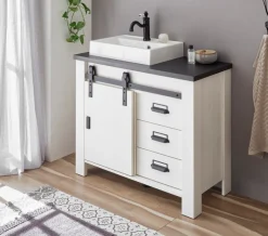 Home affaire Badmöbel-Set »SHERWOOD, Bad im modernen Design, 3-teiliges Badezimmer« 3 Stk. tlg.