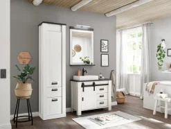 Home affaire Badmöbel-Set »SHERWOOD, Bad im modernen Design, 3-teiliges Badezimmer« 3 Stk. tlg.